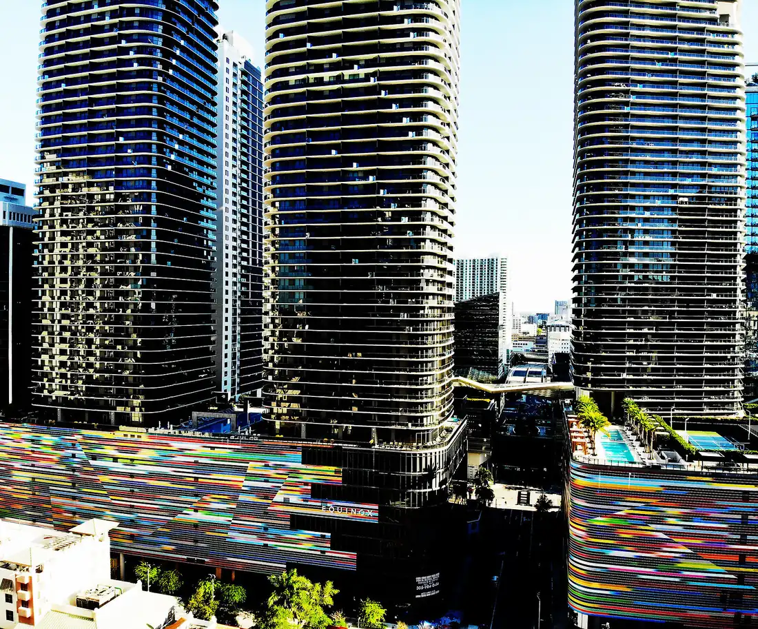 Brickell Heights towers in Miami, the building that will house Chiro In Brickell
